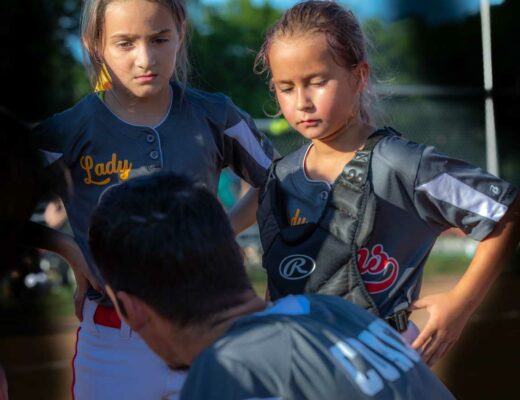 Girls Softball Game in Texas