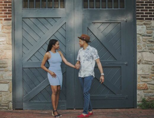 Engagement Photography Session in Old Town Alexandria Virginia